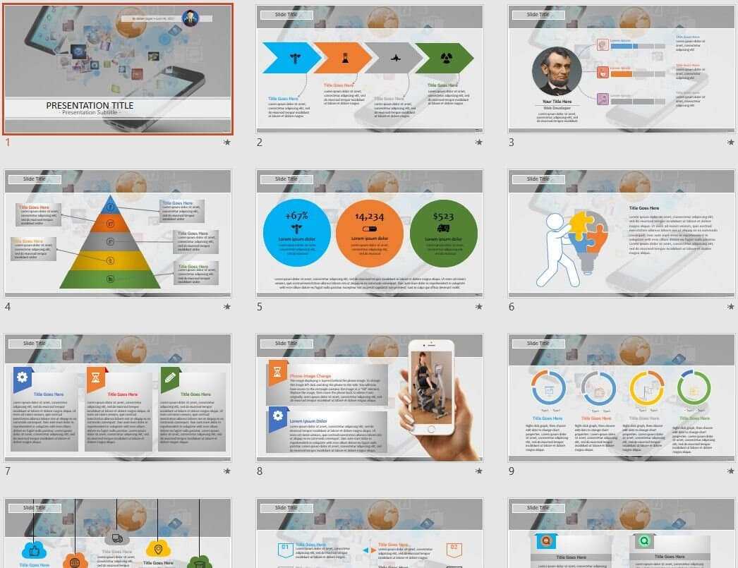 Modern Communication Technology Powerpoint Template #59940 Inside Powerpoint Templates For Communication Presentation