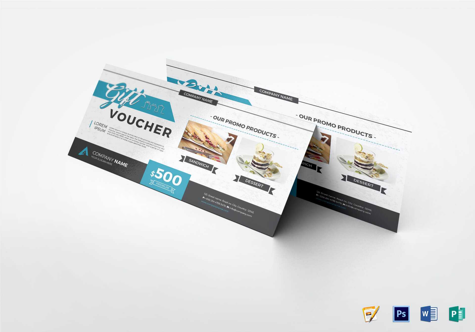 Modern Gift Voucher Template Inside Publisher Gift Certificate Template