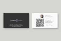 Modern Qr Code Business Card Template throughout Qr Code Business Card Template