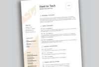 Modern Resume Template In Word Free - Used To Tech within How To Find A Resume Template On Word