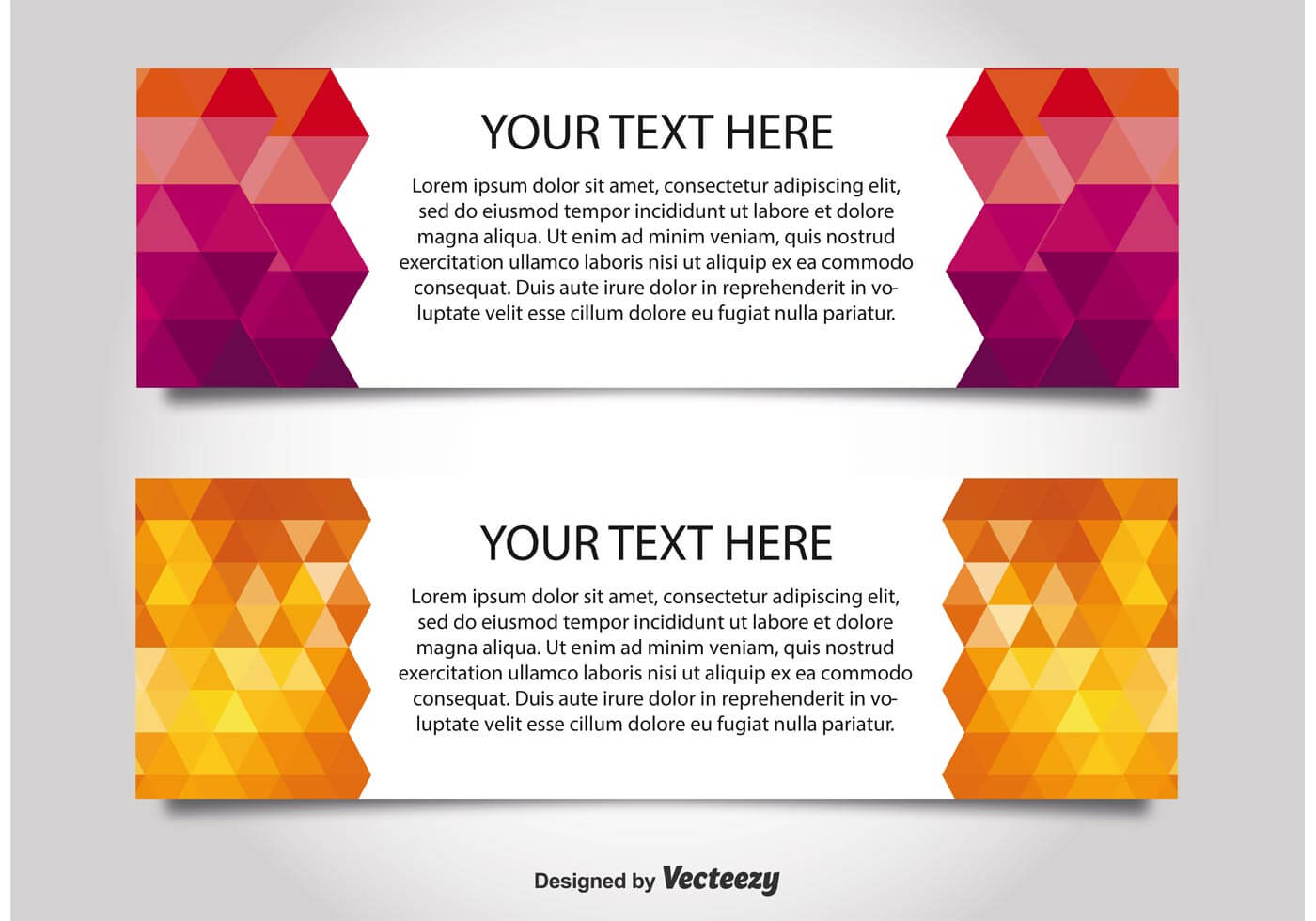 Modern Style Web Banner Templates – Download Free Vectors Regarding Free Website Banner Templates Download
