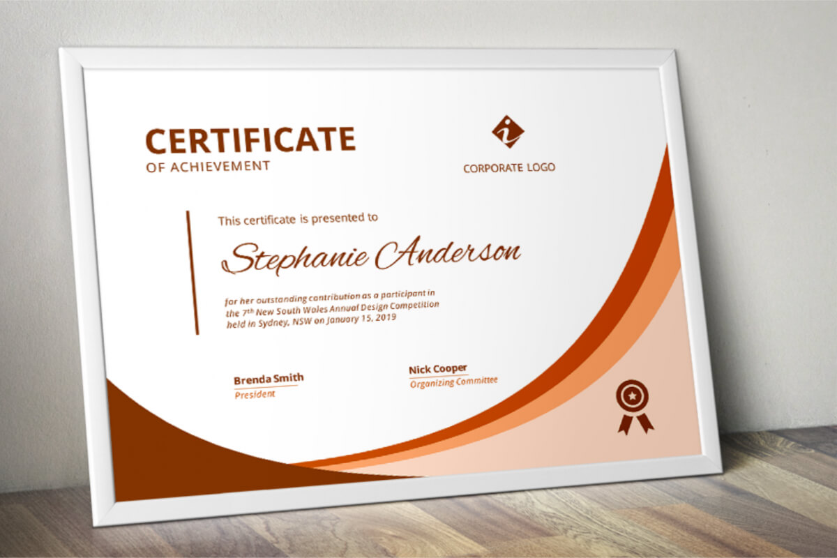 Modern Word Certificate Template Intended For Word 2013 Certificate Template