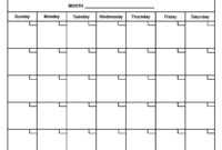 Month At A Glance Blank Calendar Template - Atlantaauctionco in Month At A Glance Blank Calendar Template