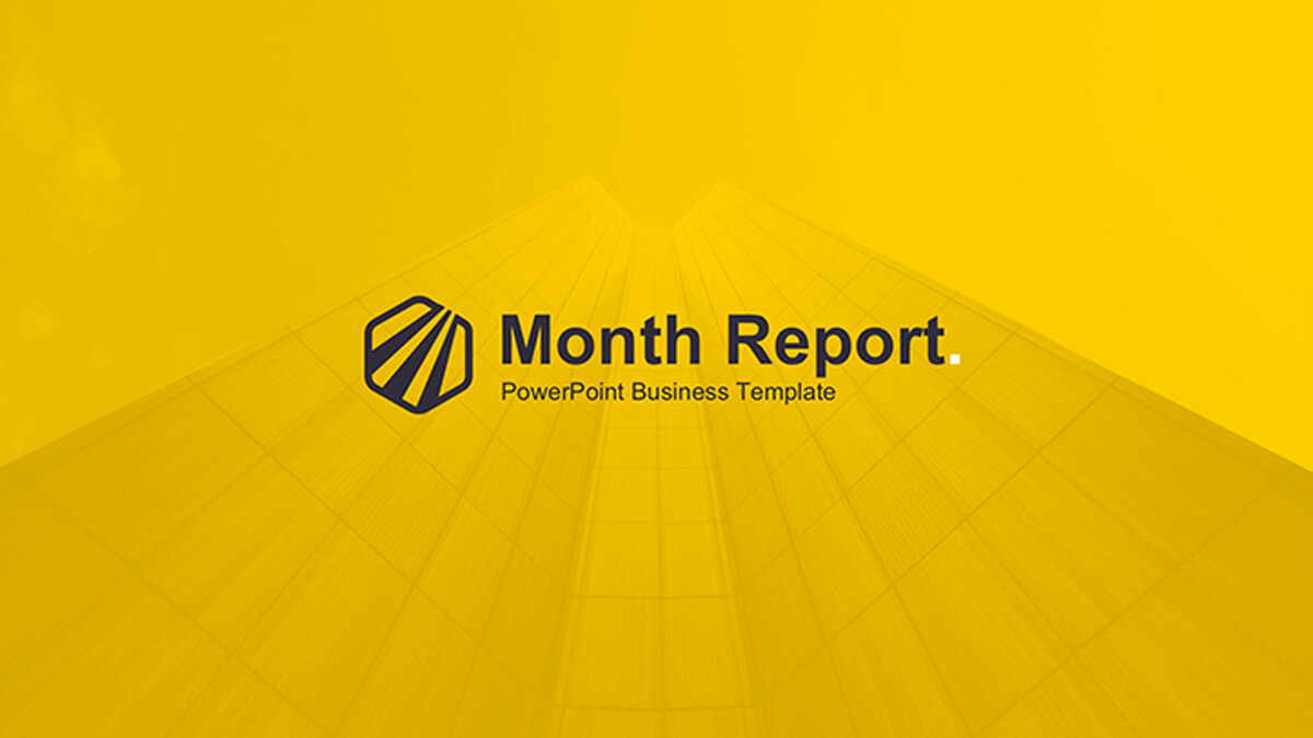 Month Report Powerpoint Template For Monthly Report Template Ppt