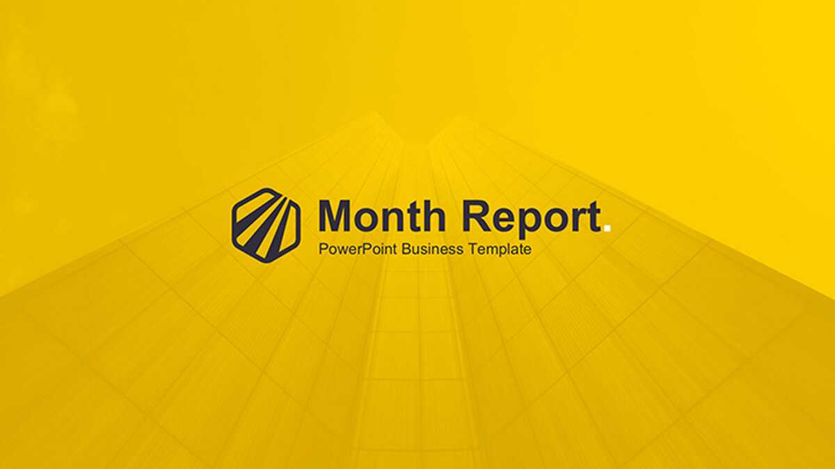 Month Report Powerpoint Template For Monthly Report Template Ppt