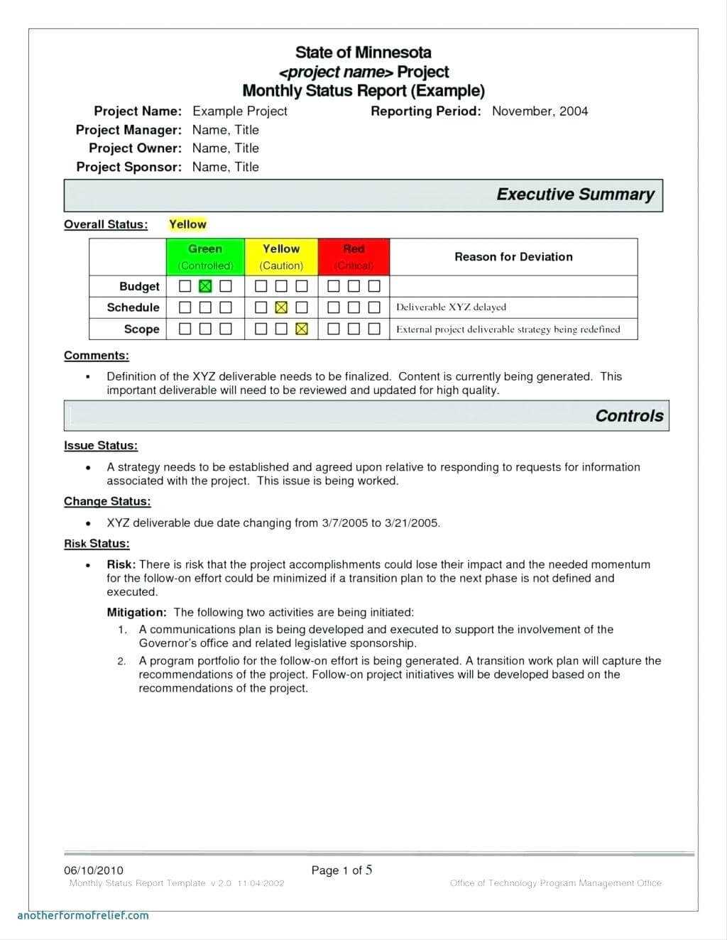 Monthly Executive Report Template – Diadeveloper Throughout How To Write A Monthly Report Template