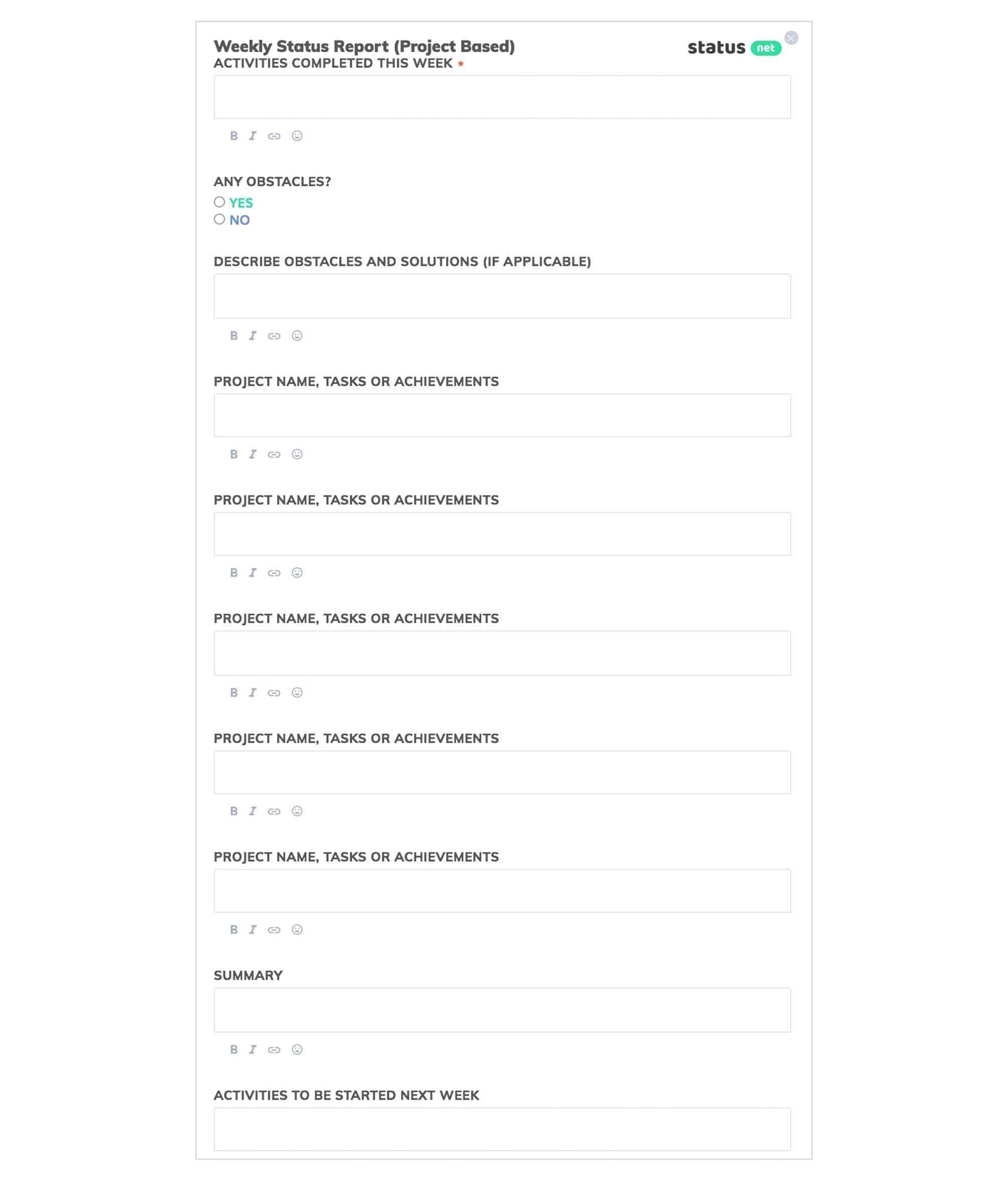 Monthly Executive Report Template – Diadeveloper With Regard To Project Status Report Template Word 2010