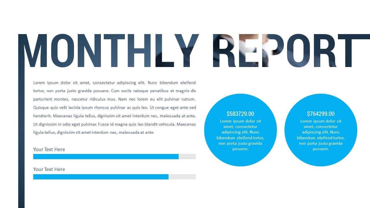 Monthly Report Powerpoint Presentation Our Top Rated In Monthly Report Template Ppt