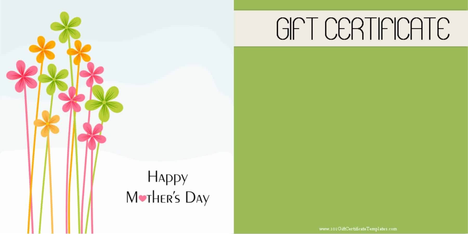 Mother's Day Gift Certificate Templates In Spa Day Gift Inside Spa Day Gift Certificate Template
