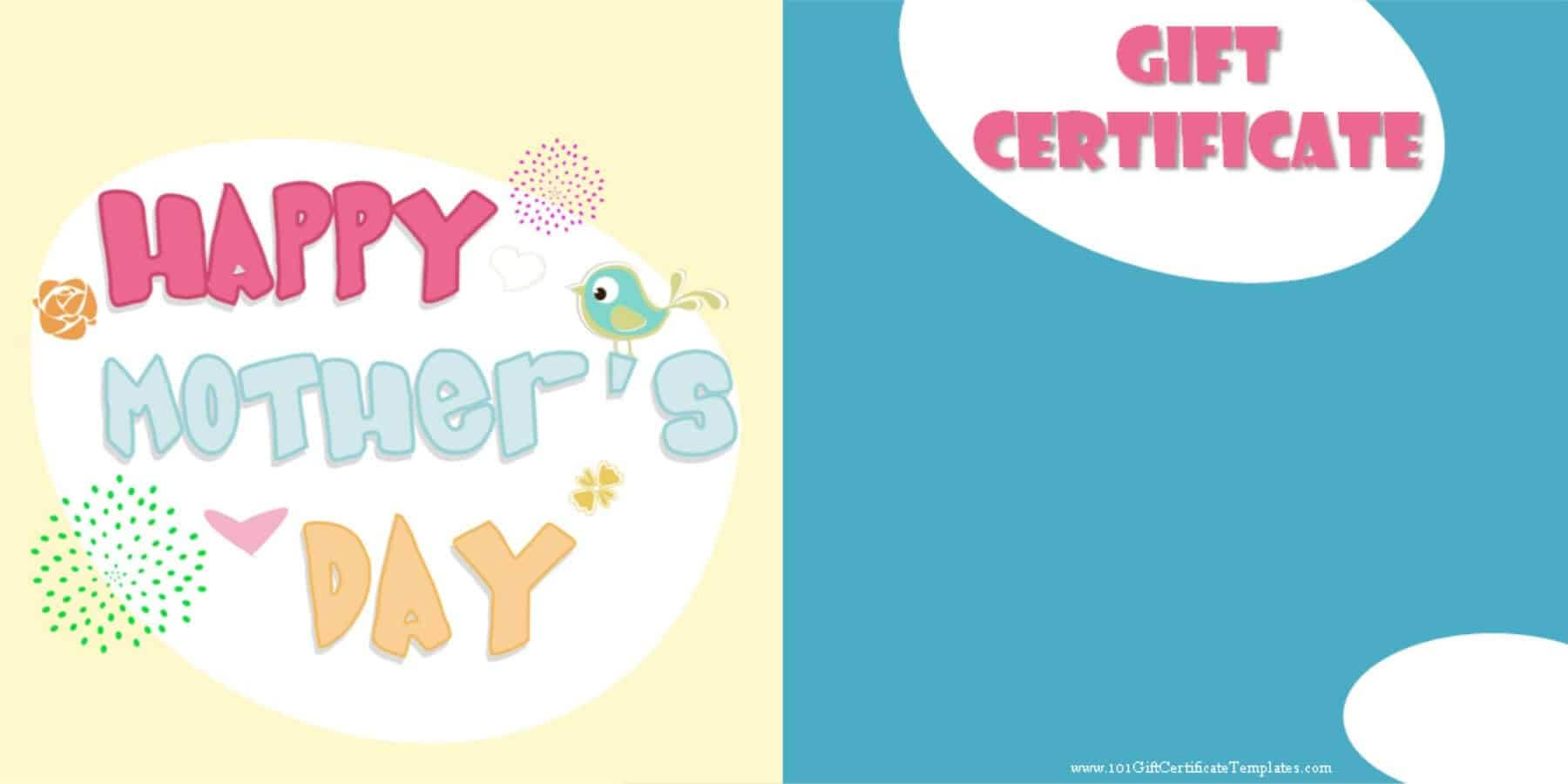Mother's Day Gift Certificate Templates Throughout Player Of The Day Certificate Template