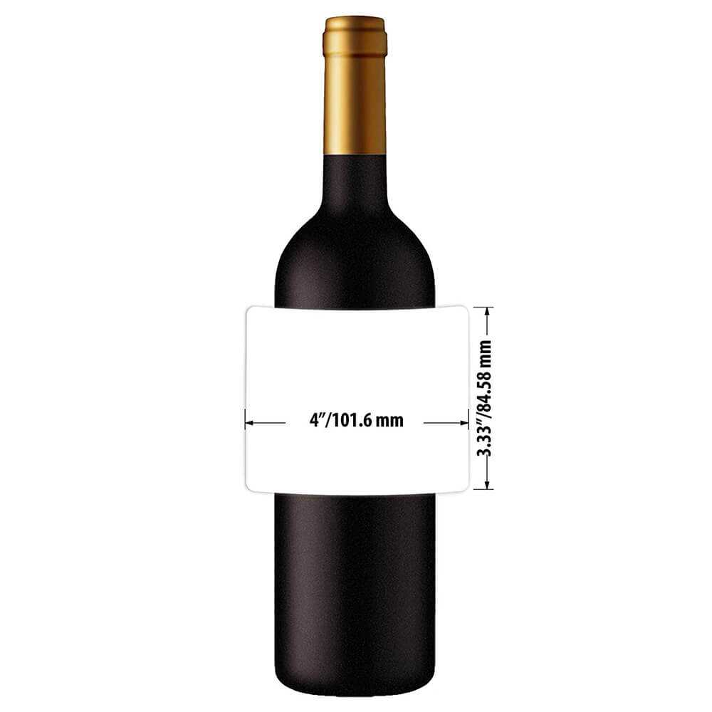 Mr Label Waterproof Matte White Wine Label – For Inkjet & Laser Printer –  For 750Ml Wine Bottle – Tear Resistant – For Homemade Wine/wedding Throughout Blank Wine Label Template