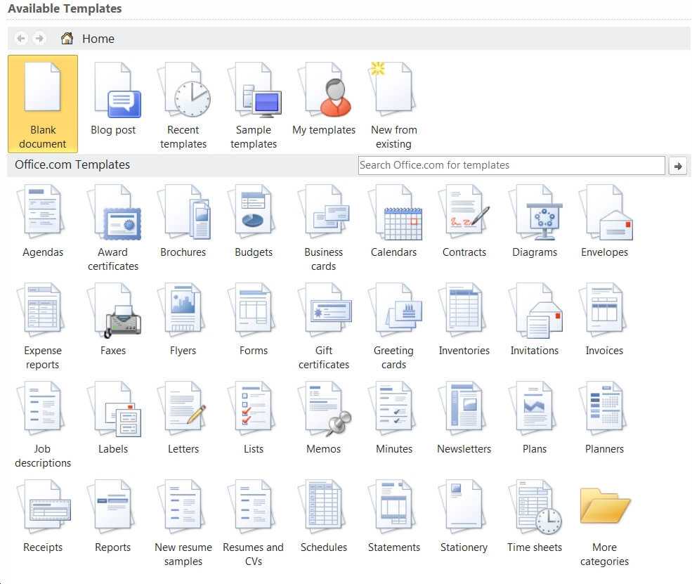 Ms Word 2010 — All The Templates You Need And Then Some With Regard To How To Use Templates In Word 2010