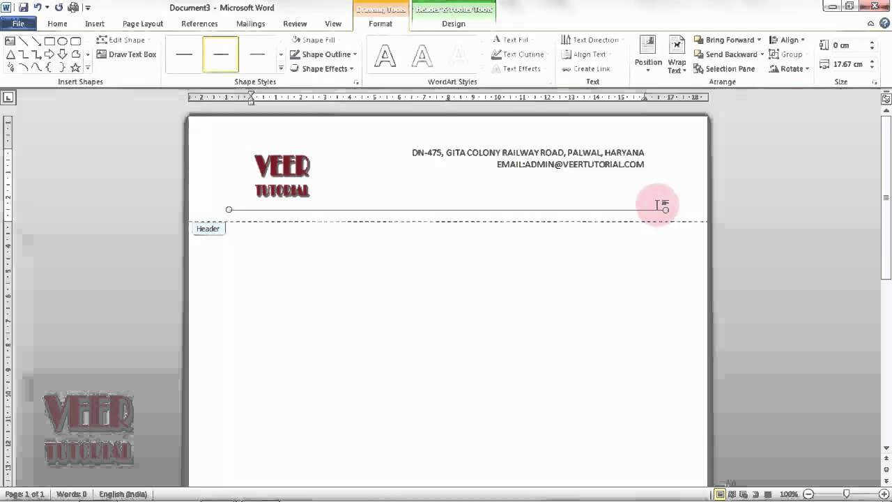 Ms Word 2010 | How To Create Custom Header And Footer Throughout Banner Template Word 2010