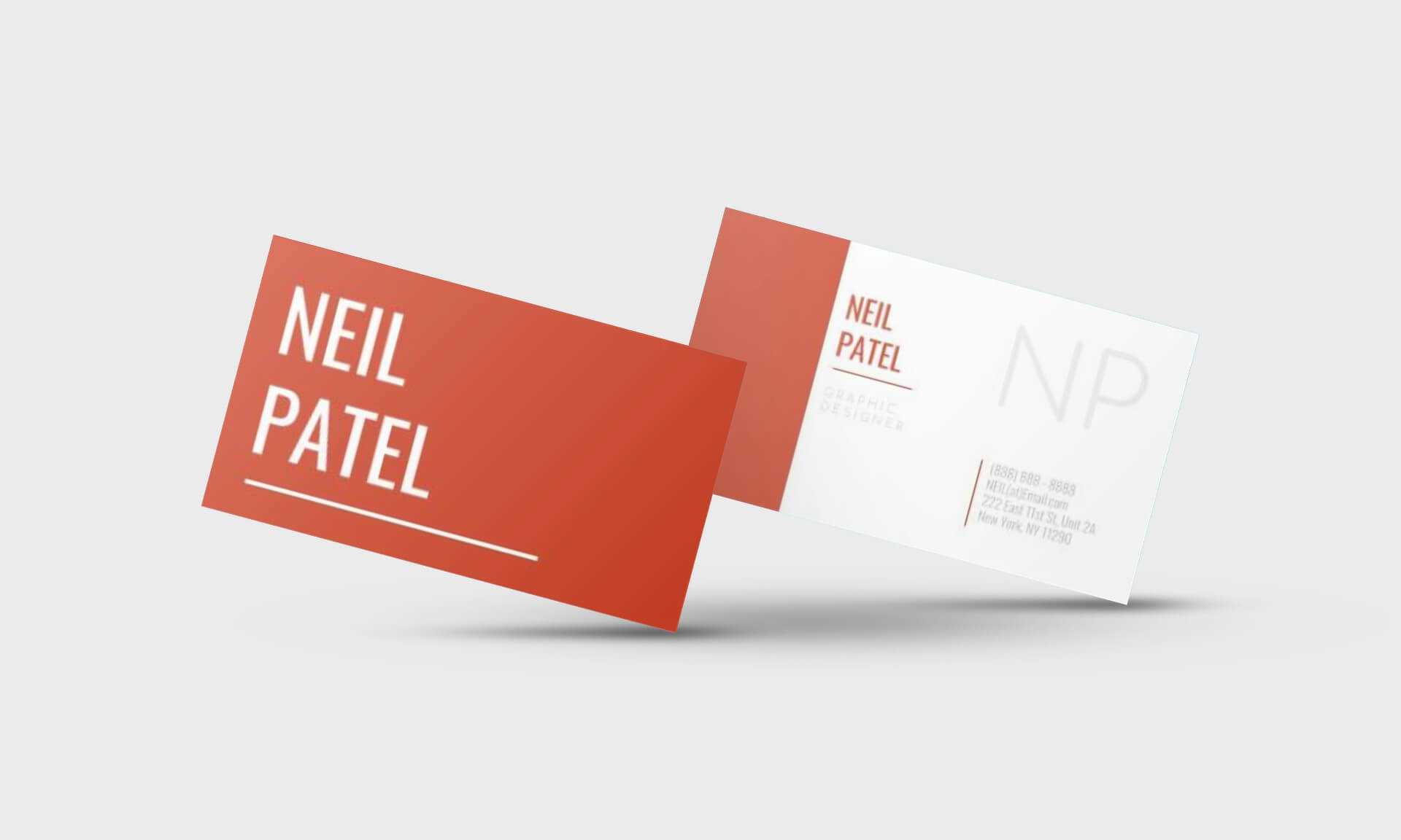 Neil Patel Google Docs Business Card Template – Stand Out Shop With Google Docs Business Card Template