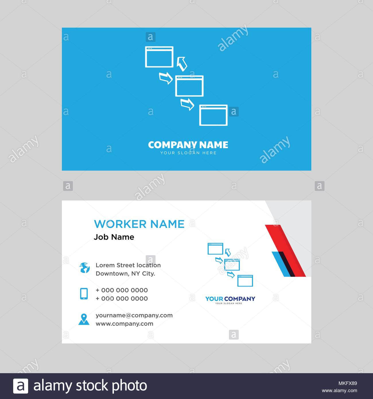 Networking Business Card Design Template, Visiting For Your Intended For Networking Card Template