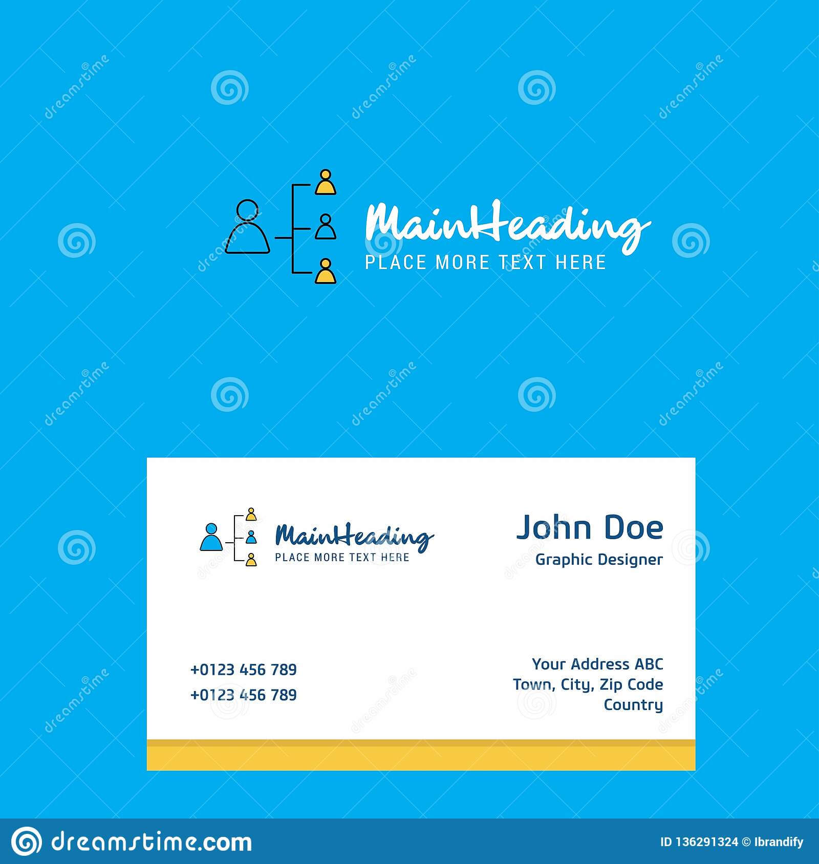 Networking Logo Design With Business Card Template. Elegant Intended For Networking Card Template