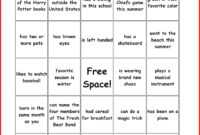 New Bingo Card Template | Leave Latter throughout Ice Breaker Bingo Card Template