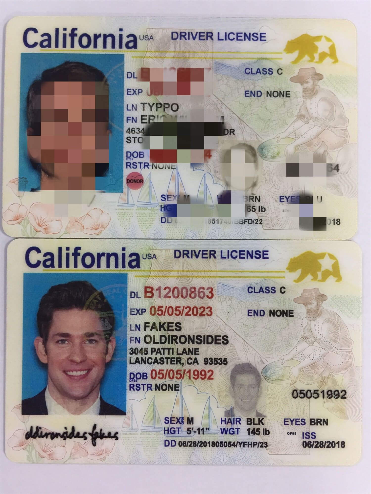 New California Fake Id (New Ca Fake Id) Buy Registered Real In Georgia Id Card Template