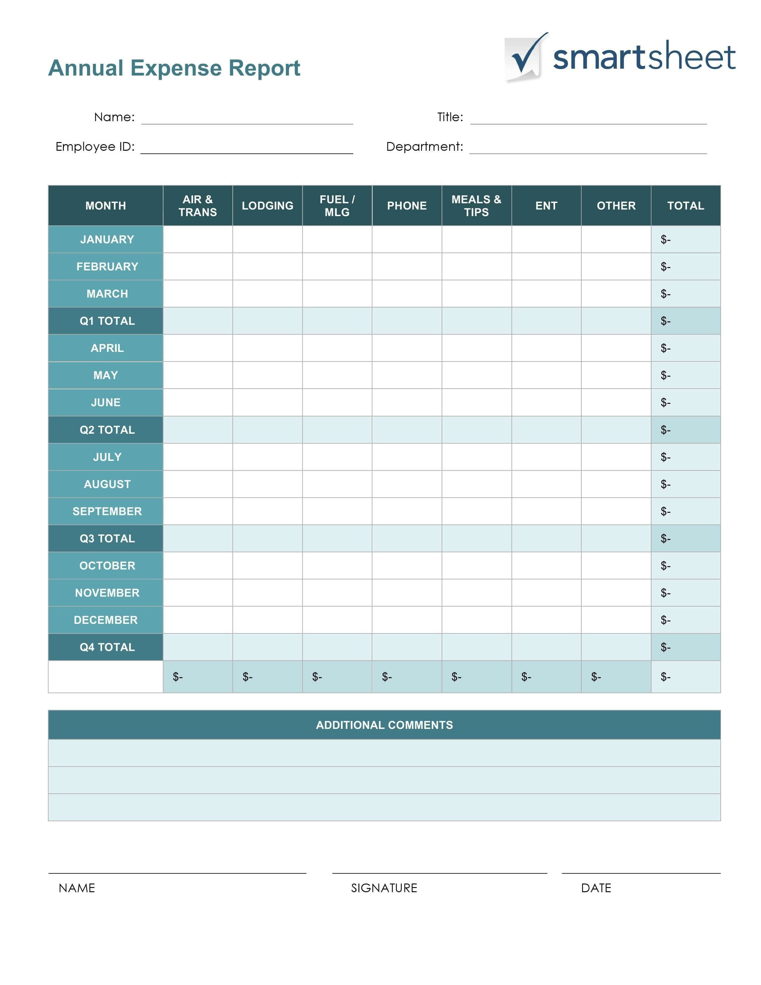 New Expenses Excel #exceltemplate #xls #xlstemplate Intended For Annual Budget Report Template