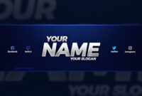 New Free 2018 Youtube Banner Template! - (Free Youtube Banner Template Psd) inside Yt Banner Template