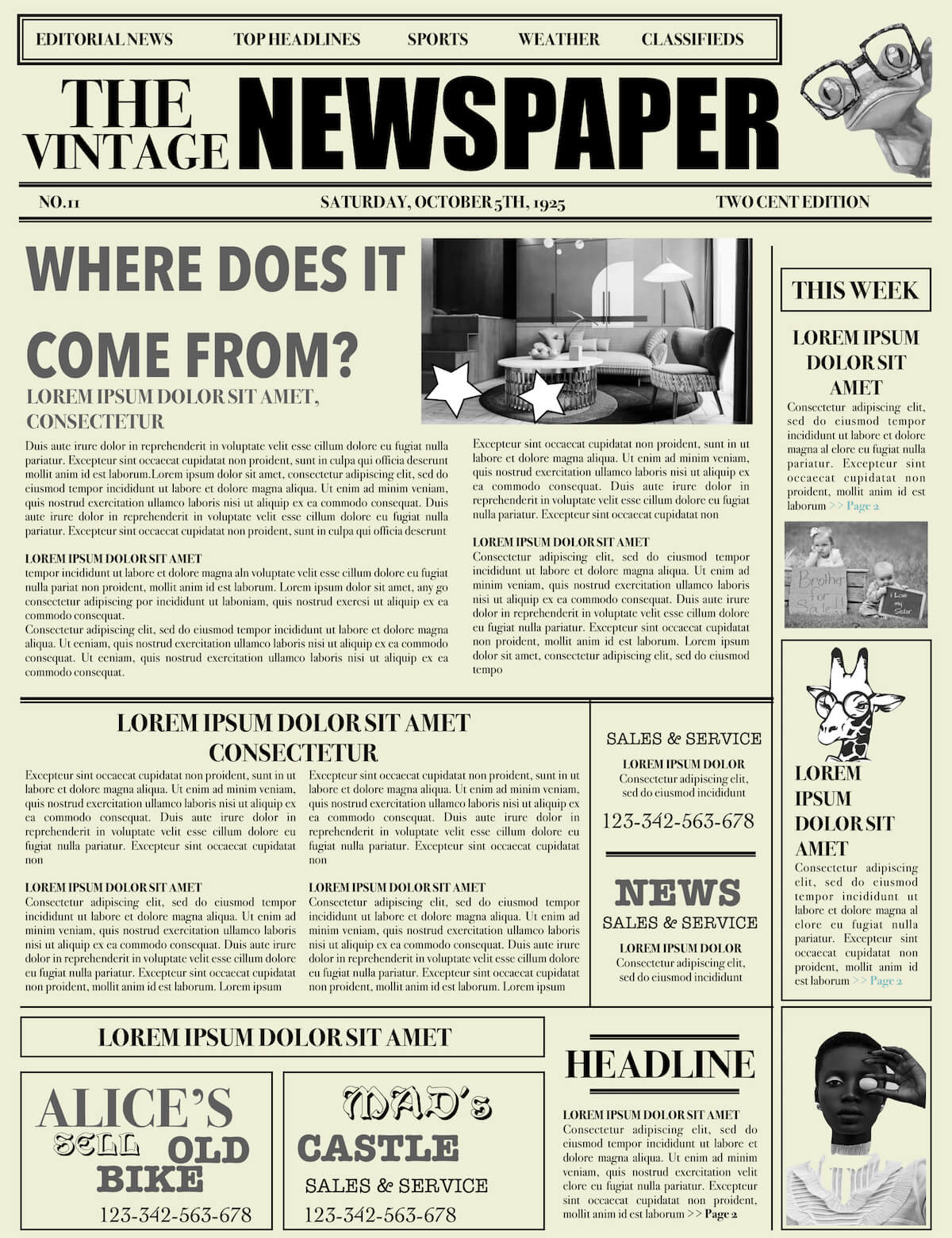 Newspaper Layout Newspaper Format Newspaper Generator Free Regarding Old Newspaper Template Word Free