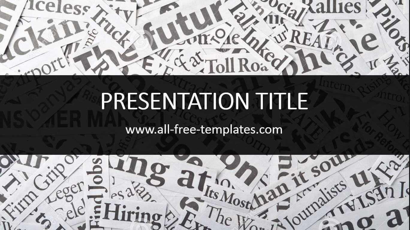 Newspaper Powerpoint Template Is Free Template That You Can With Newspaper Template For Powerpoint