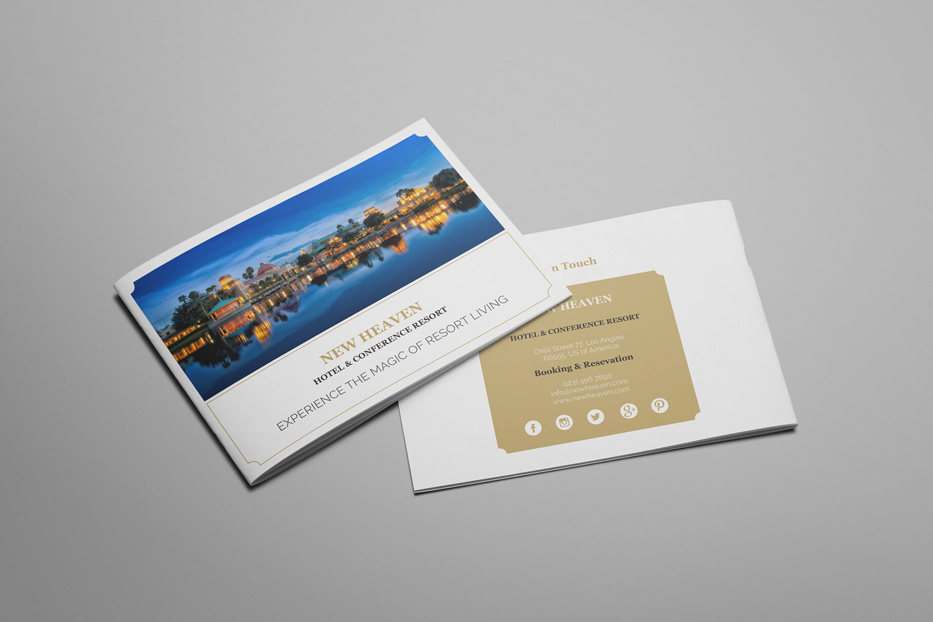 Nixie – A5 Hotel Brochure Template Intended For Hotel Brochure Design Templates