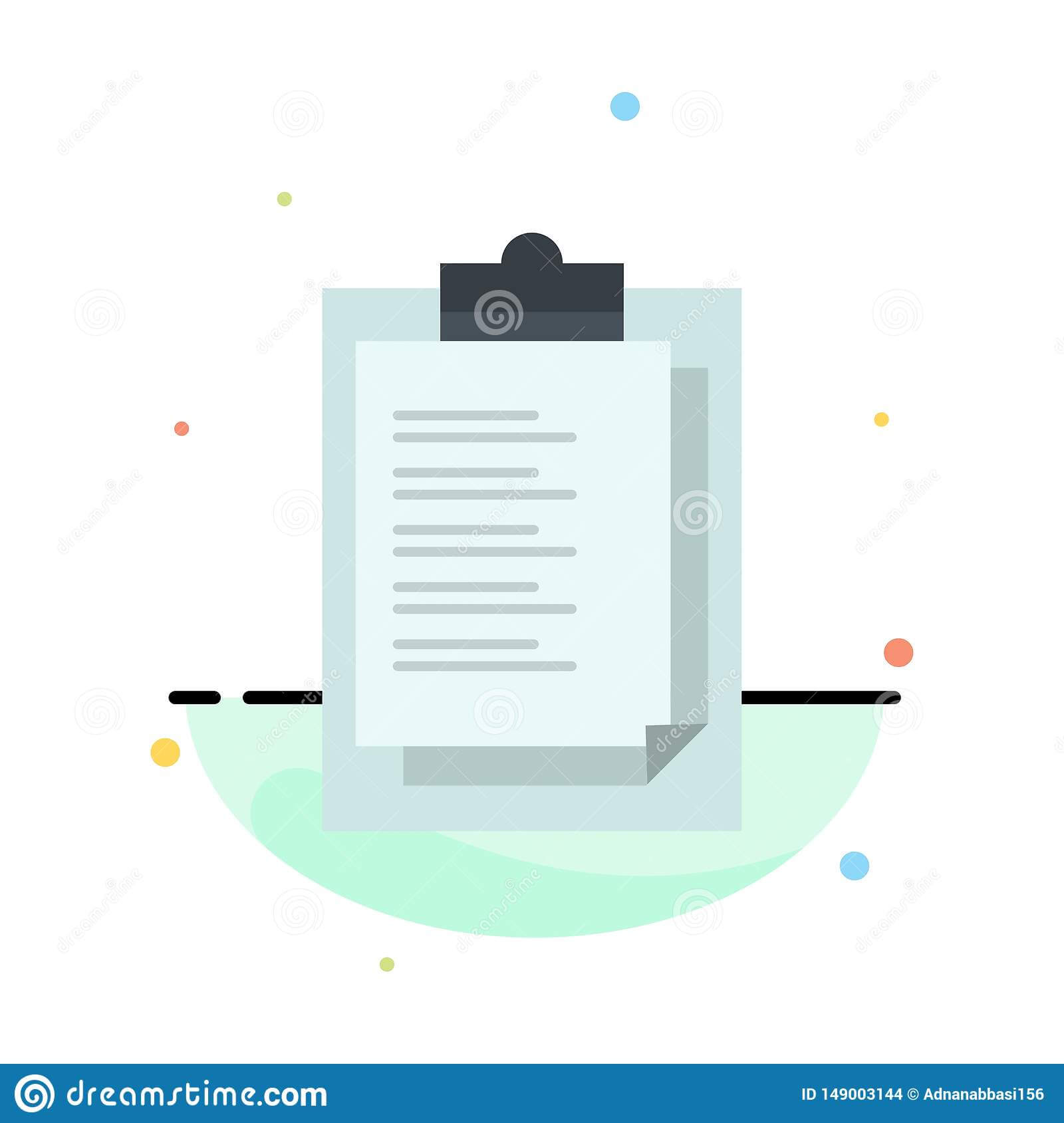 Notepad, Report Card, Result, Presentation Abstract Flat With Result Card Template