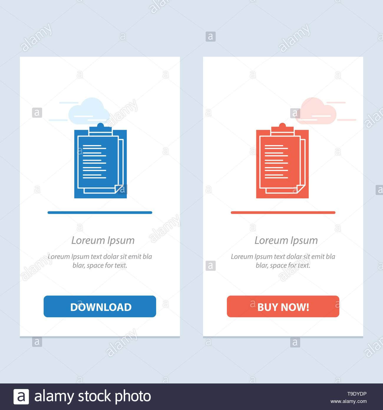 Notepad, Report Card, Result, Presentation Blue And Red For Result Card Template