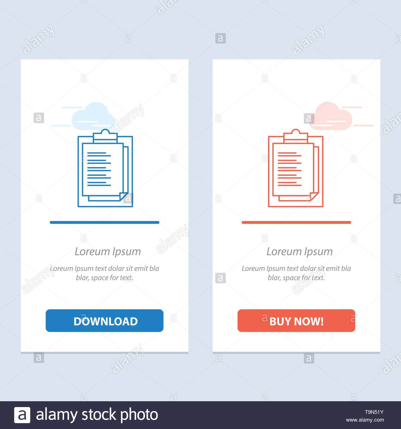Notepad, Report Card, Result, Presentation Blue And Red Inside Result Card Template