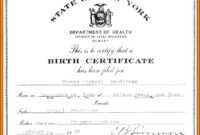 Novelty Birth Certificate Template - Atlantaauctionco inside Novelty Birth Certificate Template