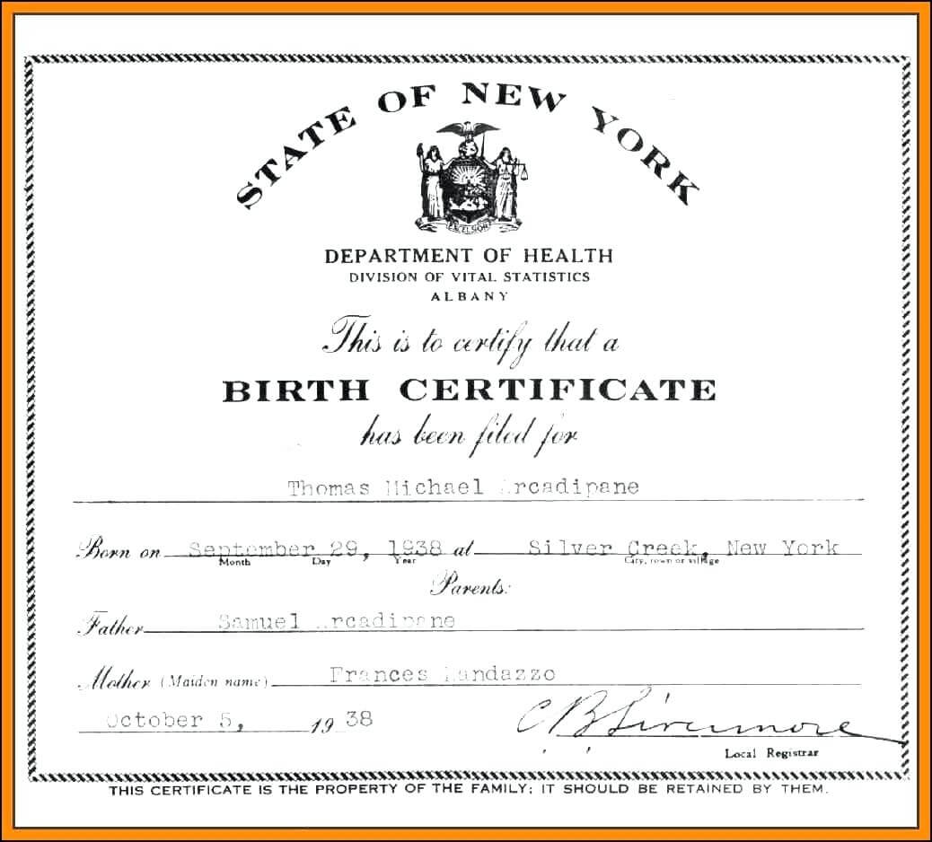 Novelty Birth Certificate Template - Atlantaauctionco Inside Novelty Birth Certificate Template