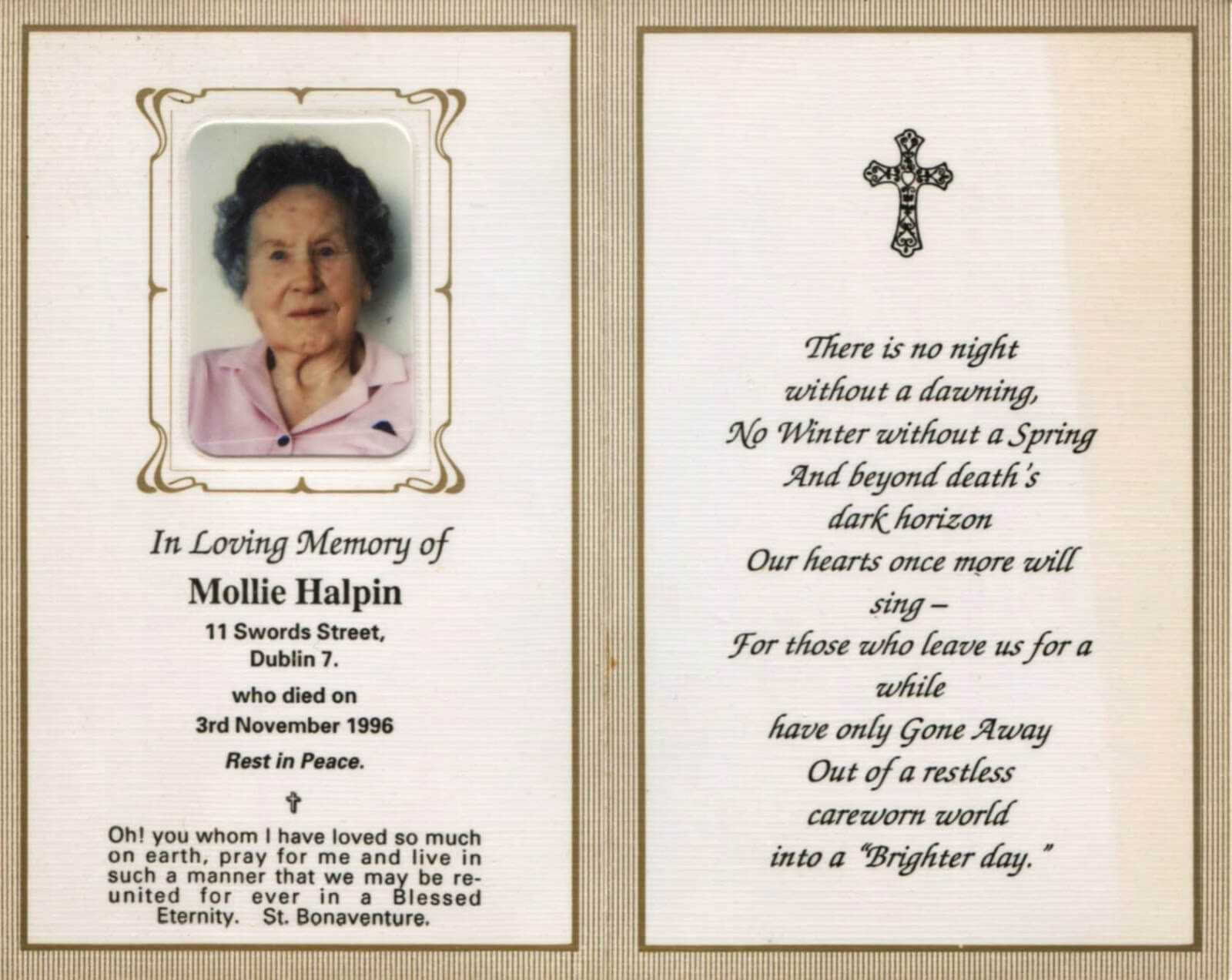 Obituary Cards – Yupar.magdalene Project In Remembrance Cards Template Free