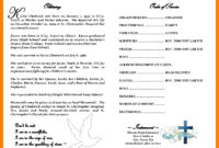 Obituary Template Word Document - Atlantaauctionco with regard to Obituary Template Word Document