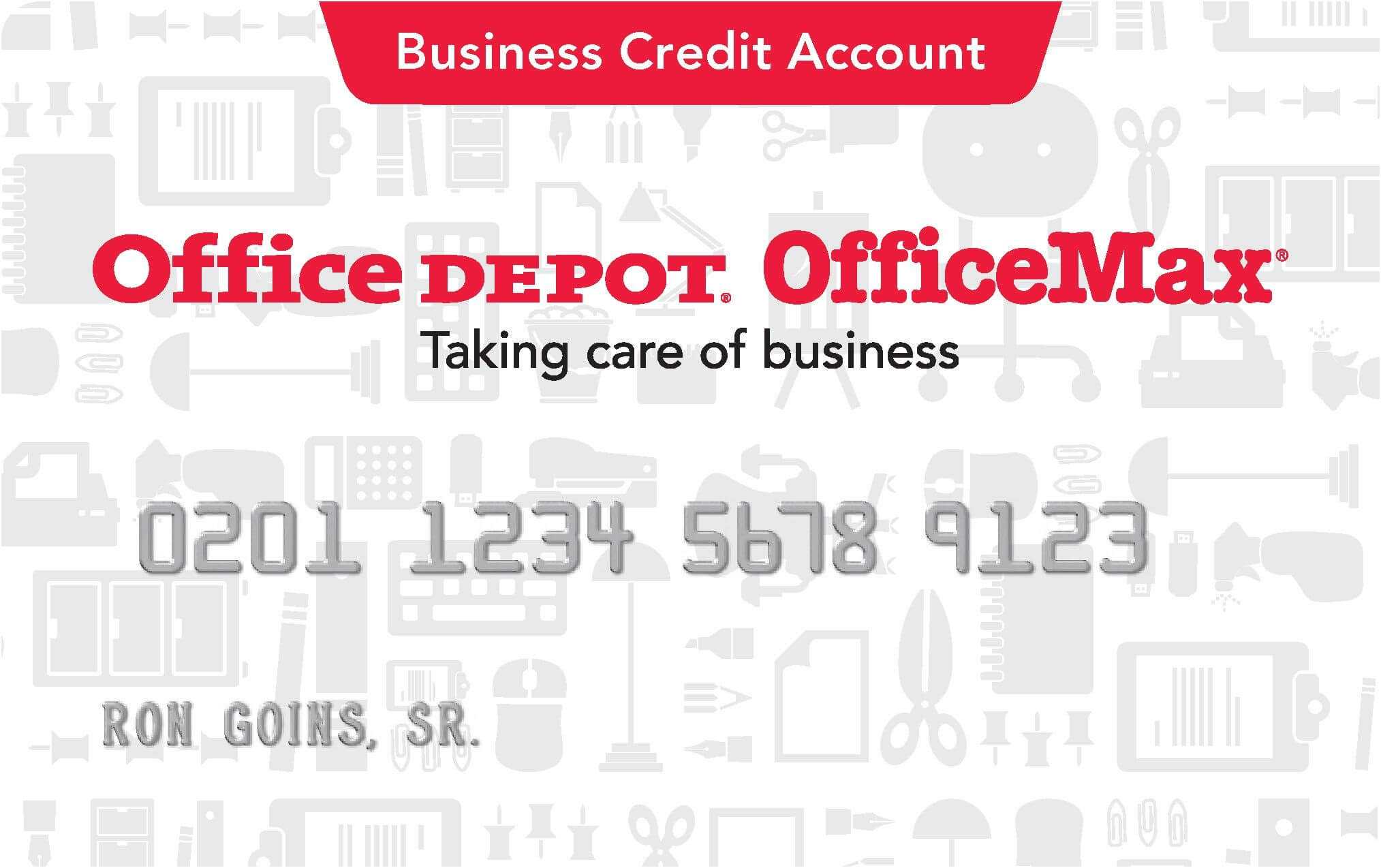 Office Depot Credit Card | School | Office Depot, Business Intended For Office Max Business Card Template