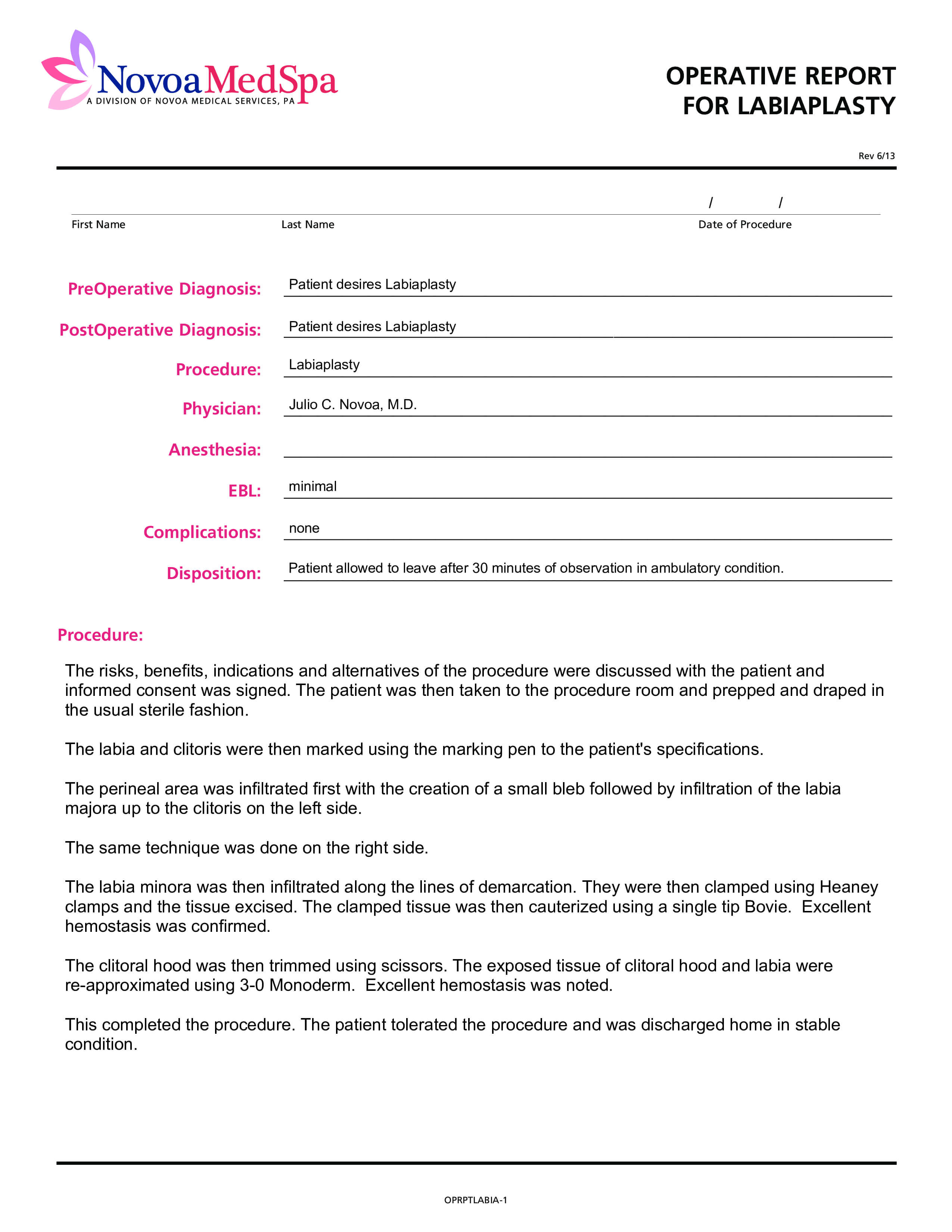 Operative Report | Templates At Allbusinesstemplates Throughout Operative Report Template