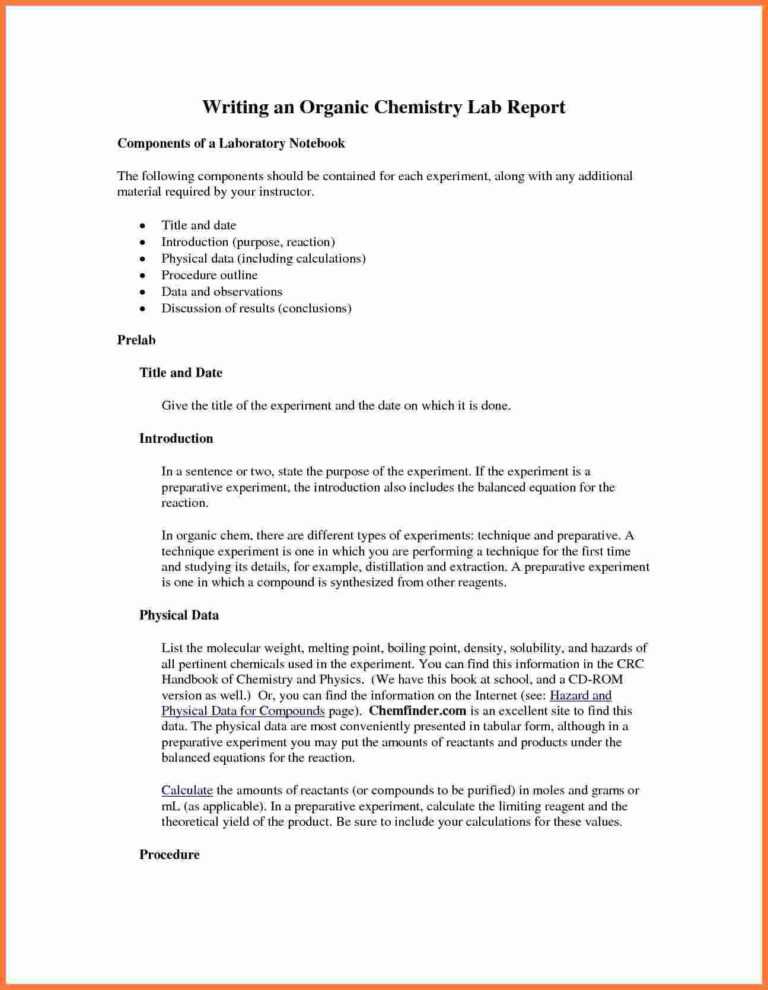Ib Lab Report Template