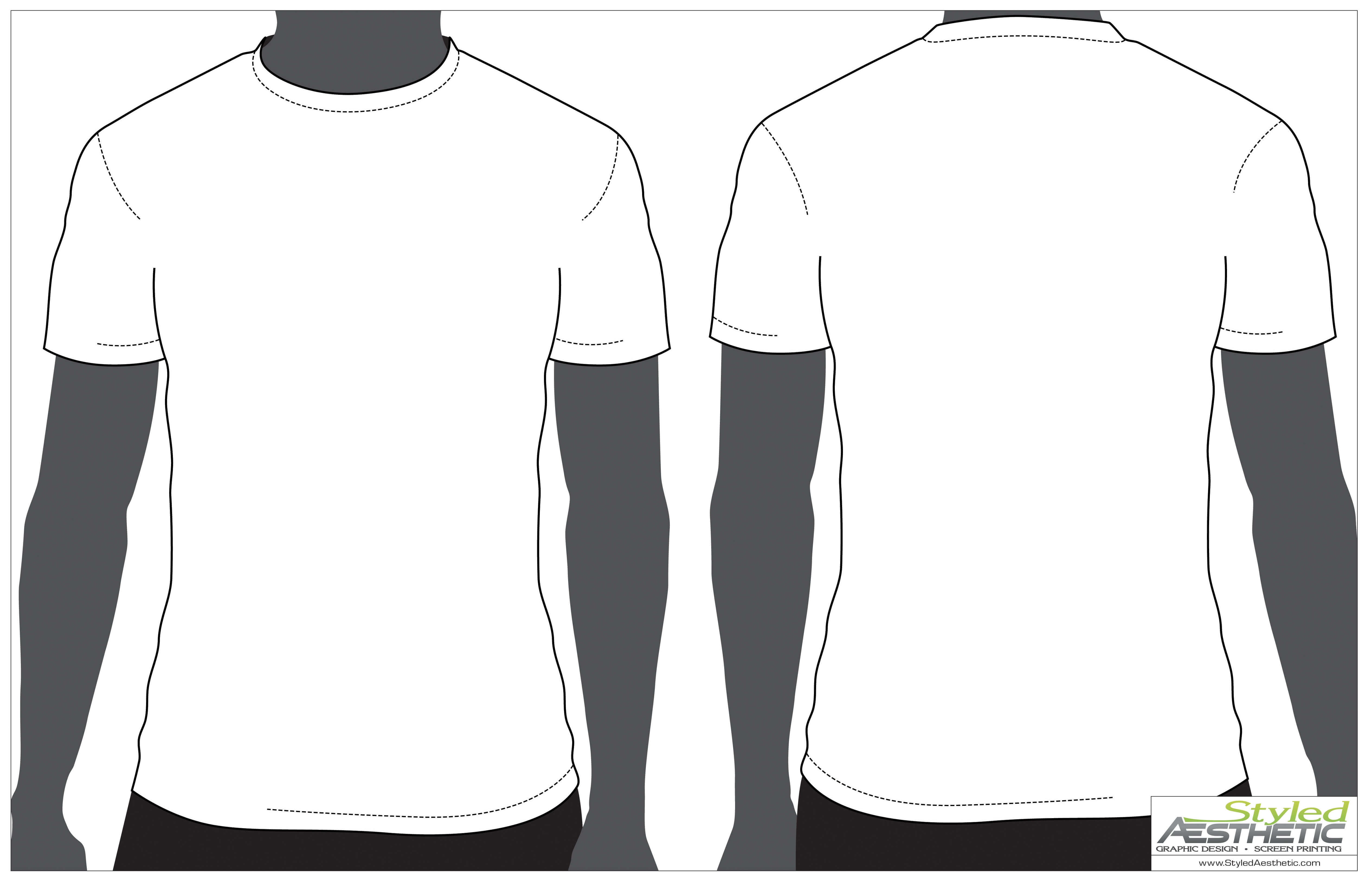 Outline Of A T Shirt Template | Free Download Best Outline For Printable Blank Tshirt Template
