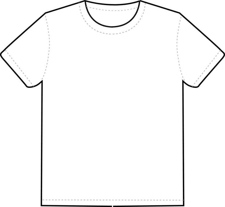 Outline Of A T Shirt Template | Free Download Best Outline within Blank ...