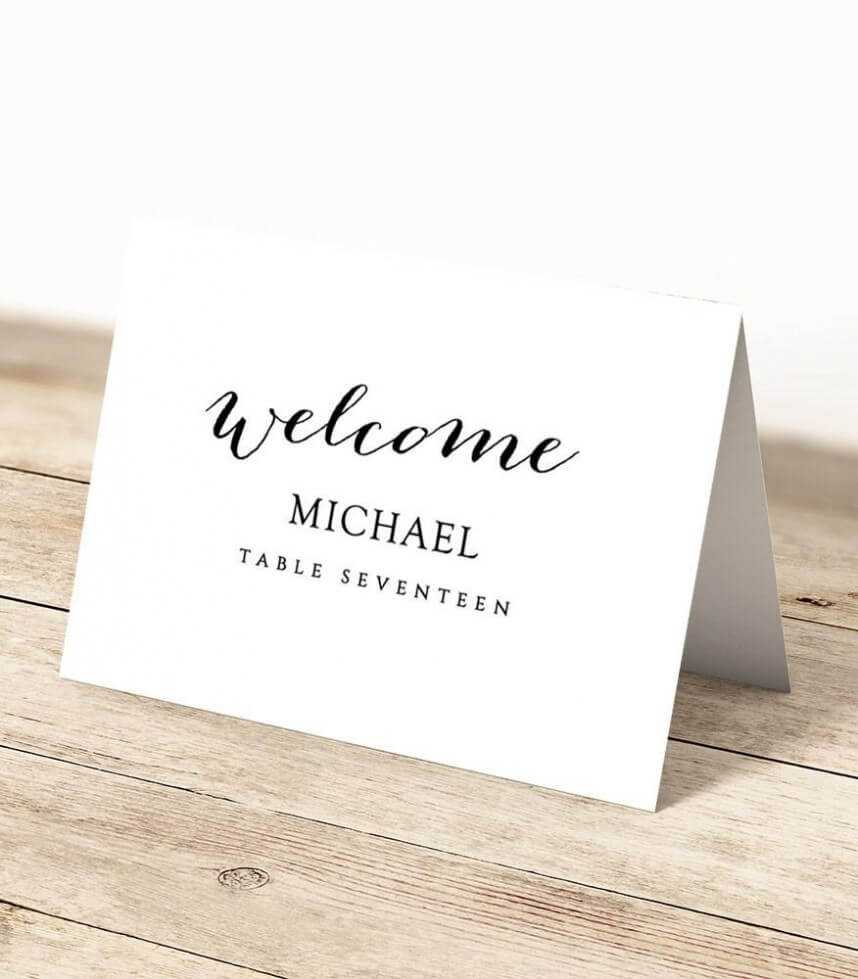 Outstanding Template For Place Cards Ideas Microsoft Word Regarding Place Card Template 6 Per Sheet