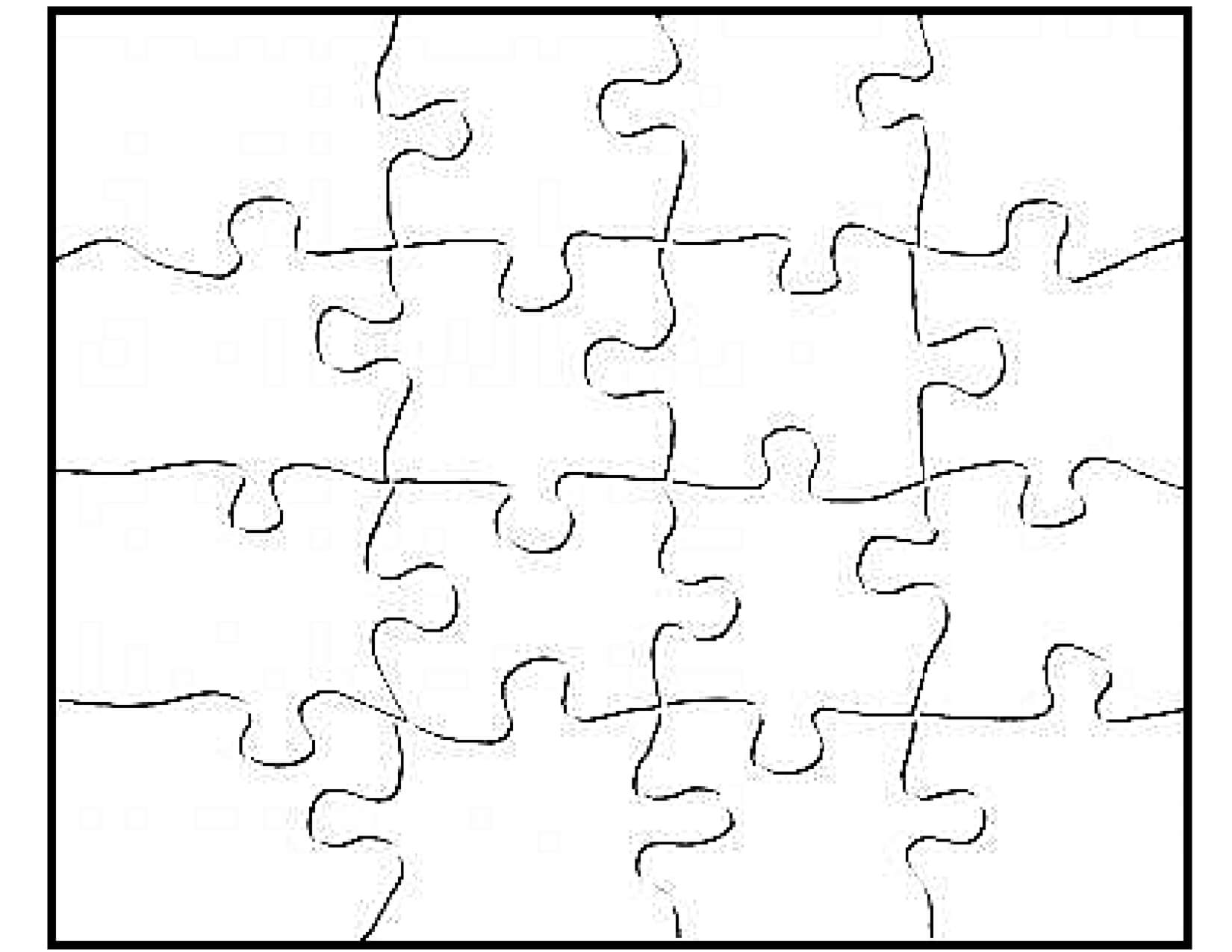 P Is For Puzzle – Free Blank Jigsaw Puzzle Template Pertaining To Blank Jigsaw Piece Template