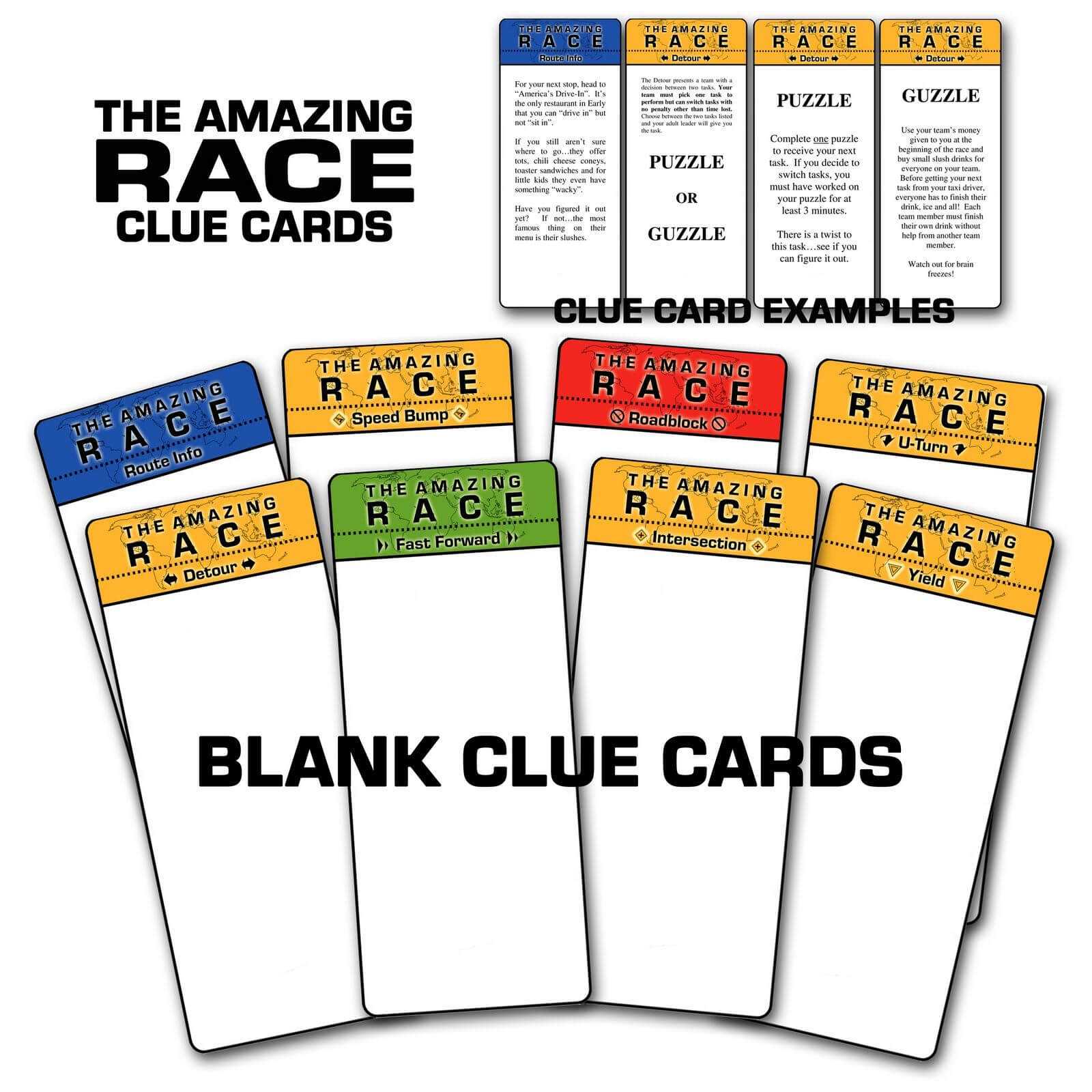 Paper Perfection: Free "amazing Race" Birthday Party Pertaining To Clue Card Template