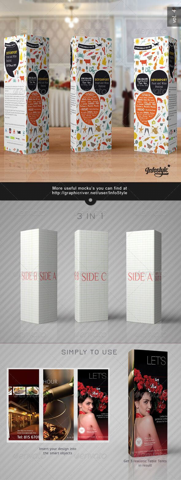 Paper Tri Fold Table Tent Mock Up Template Vol.6 | Product With Regard To Tri Fold Tent Card Template