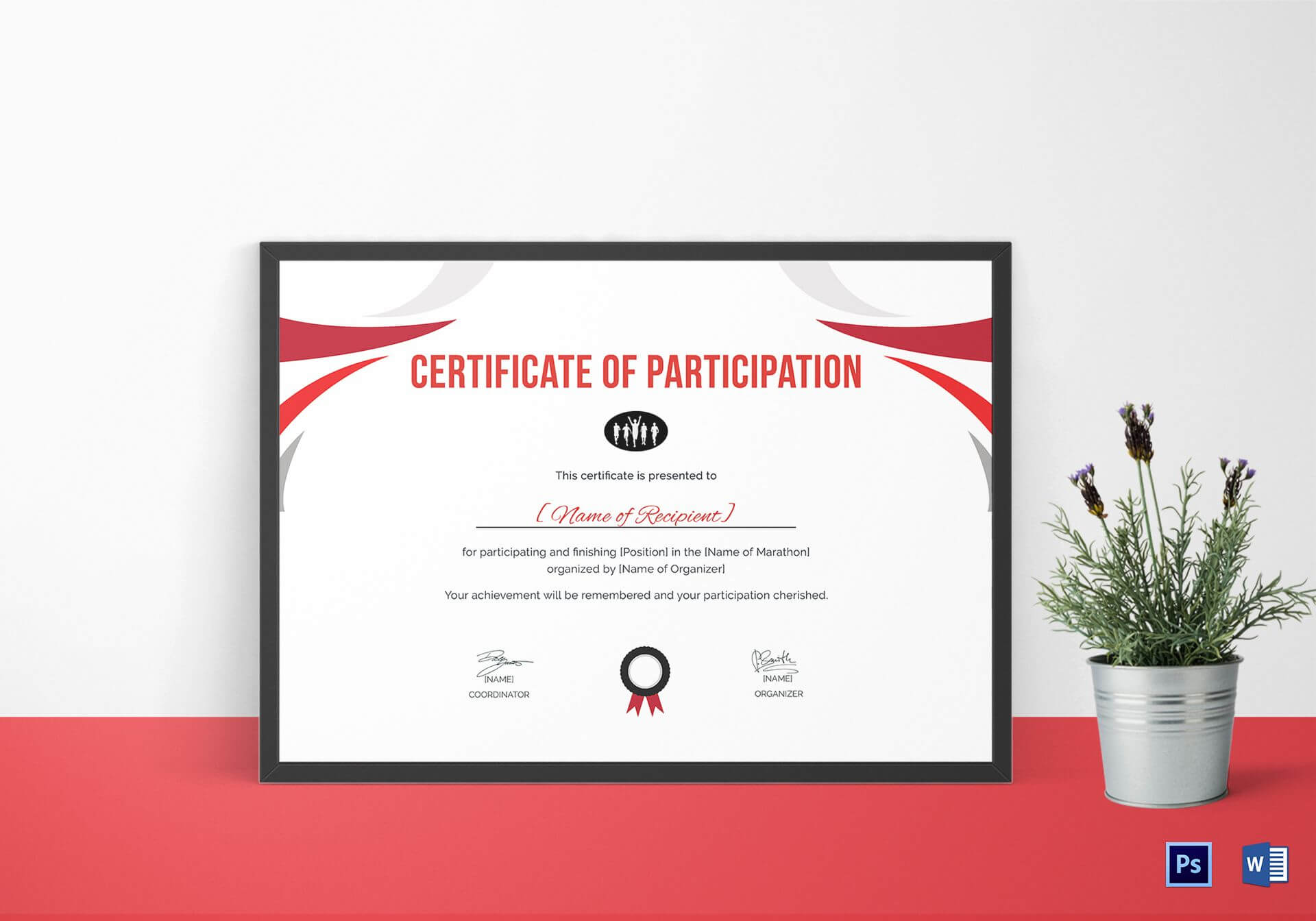 Participation Certificate For Running Template Inside Running Certificates Templates Free