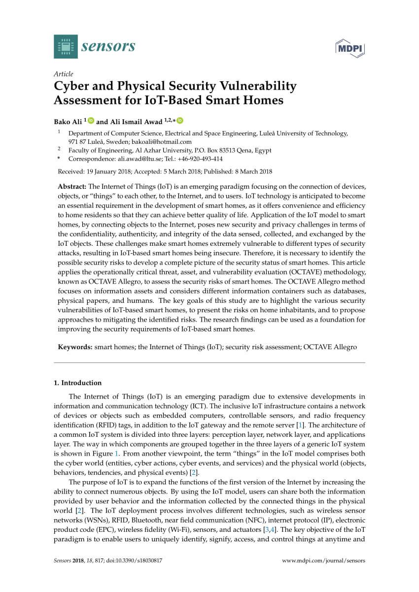 Pdf) Cyber And Physical Security Vulnerability Assessment Regarding Physical Security Risk Assessment Report Template