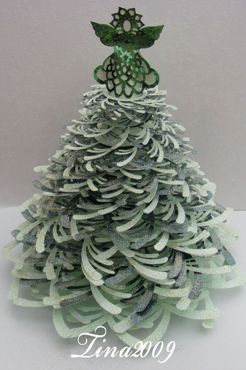 Pdf Format 3D Christmas Tree Template – £5.99 Inside 3D Christmas Tree Card Template