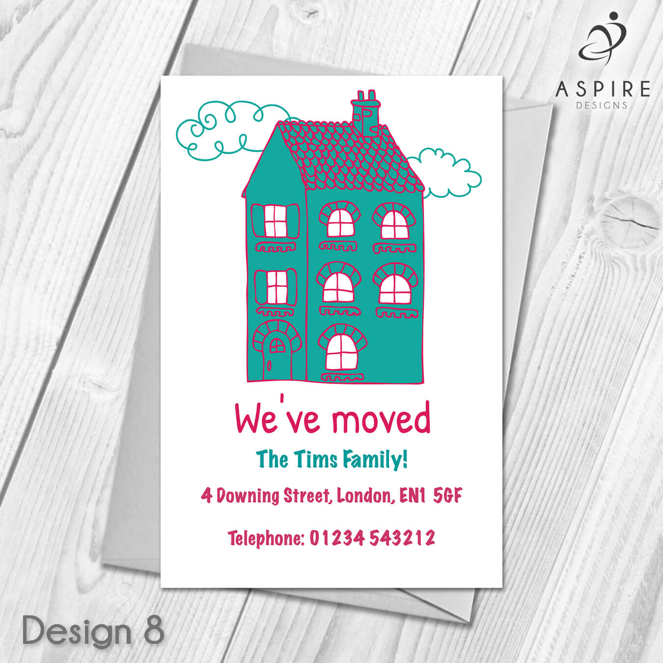 Personalised Home Sweet Home Change Of Address Cards In Free Moving House Cards Templates