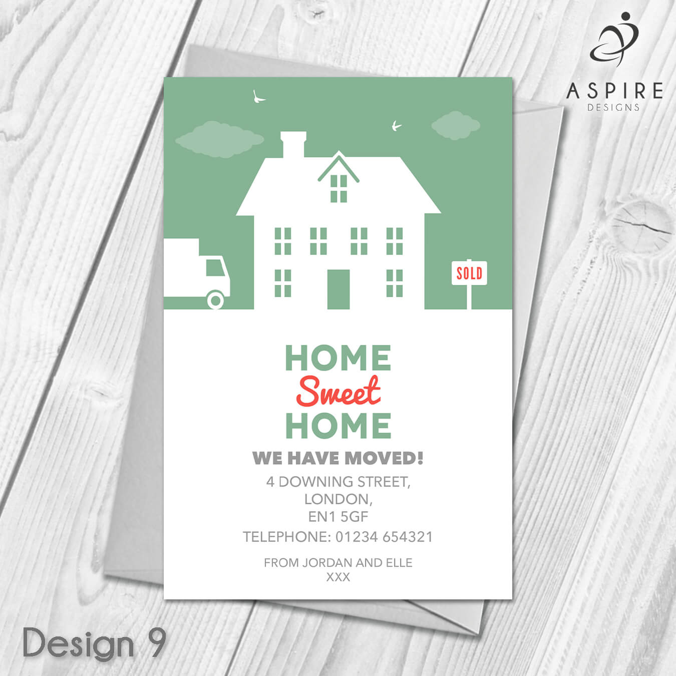 Personalised Home Sweet Home Change Of Address Cards Within Free Moving House Cards Templates