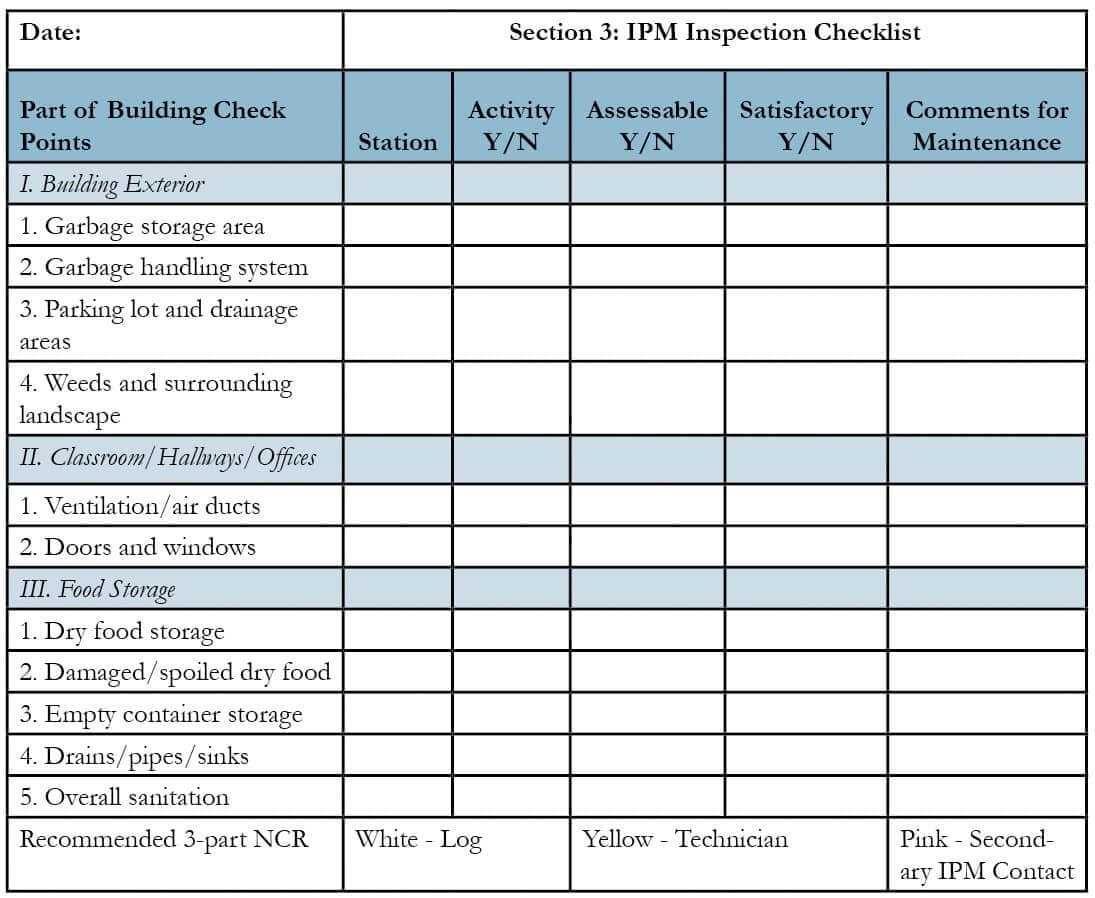 Pest Control Inspection Report Template Unique Pest Control With Regard To Pest Control Inspection Report Template