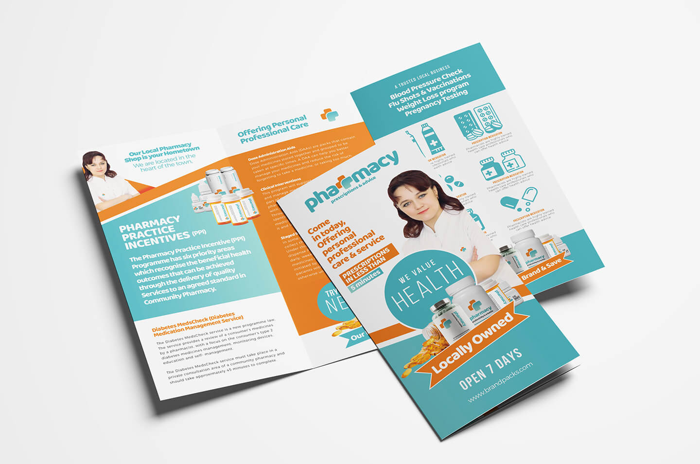 Pharmacy Tri Fold Brochure Template – Psd, Ai & Vector For Pharmacy Brochure Template Free